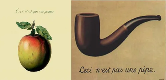 Şekil 1 : Magritte Elması ve Piposu 