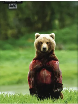 Figure 9. “They Weren’t Born to be Worn”, SAFE (http://creativeadvertisingworld.com/wwf-and-safe/)