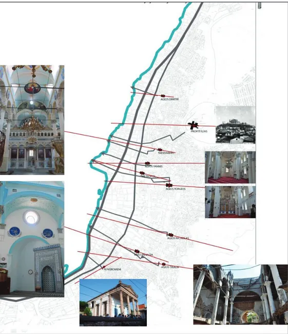 Figure 9. Upside axes of Ayvalık Churches produced under the study 