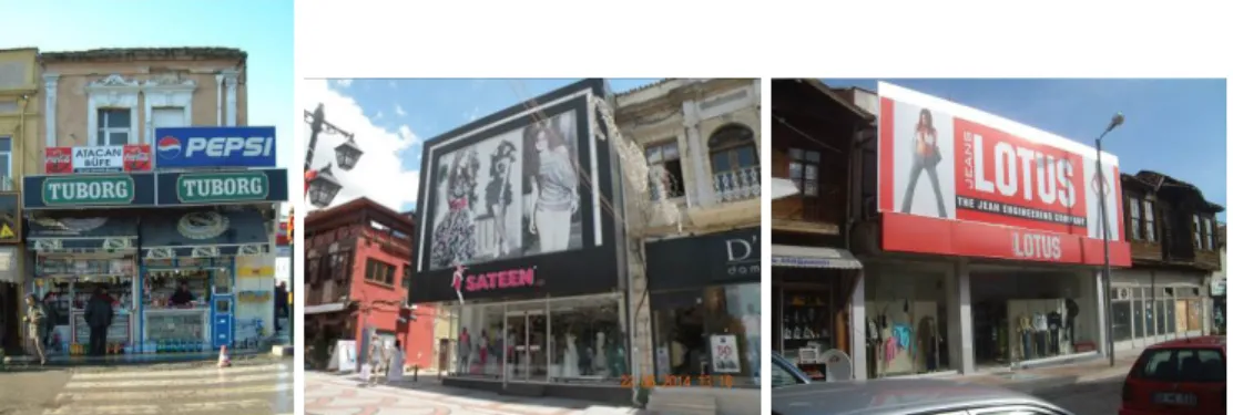 Figure 9. Visual pollution along Saraçlar Street.