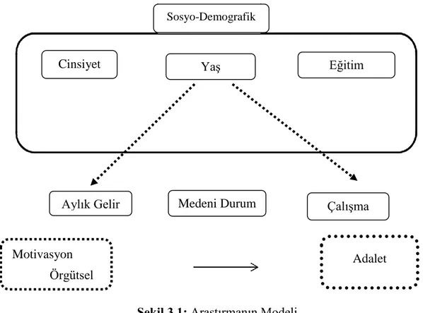 ġekil 3.1: AraĢtırmanın Modeli 