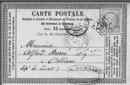 Şekil 4. Fransız Hükümeti tarafından bastırılan kartpostal örneği  (Figure 4. The post card sample printed by French Government) 
