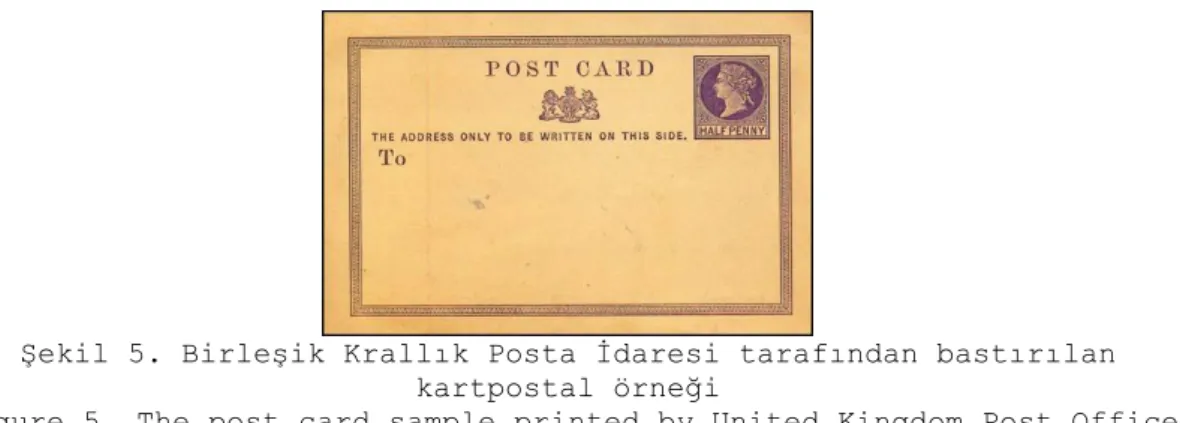 Şekil 6. Penny Postcard örneği (ABD)  (Figure 6. Sample of Penny Postcard) (USA) 