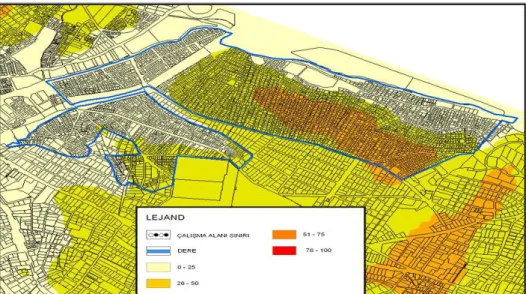 Şekil 4.2 : Eş yükselti analizi 