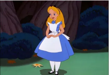 Şekil 4.3: Alice Harikalar Diyarında filminde Alice’in görünümü 