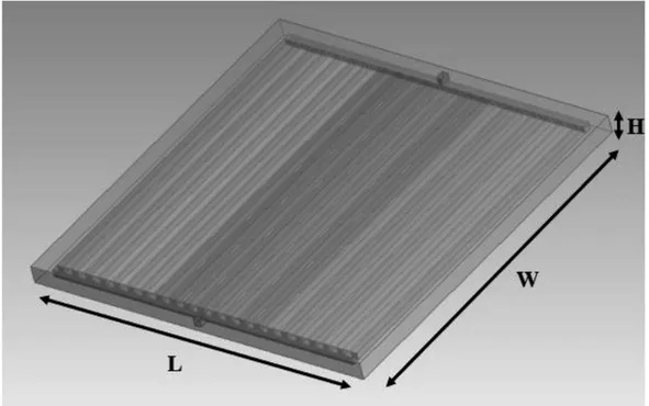 Figure 2. Structure of cooling plate. 