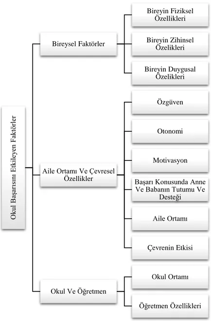 Şekil 2.3: Okul Başarısını Etkileyen Faktörler 