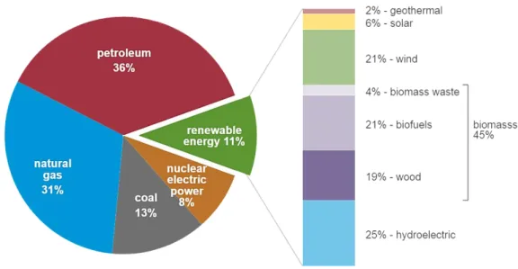 Figure 2.4: U.S. Energy Consumption by Energy Source, 2018  Source: U.S. Energy Information Administration (EIA), 2019
