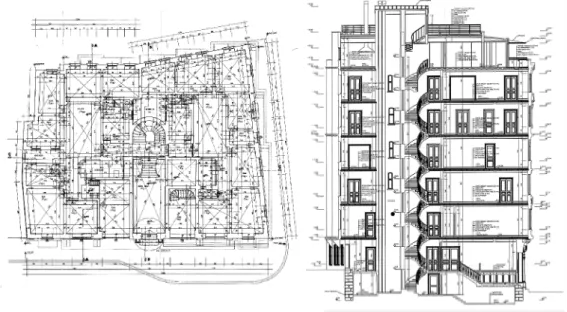 Figure 2. Plan drawing of Deniz Palace building