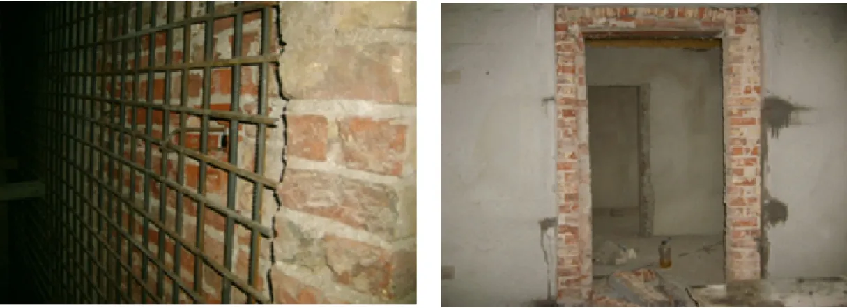 Figure 12 Strengthening the walls Construction  of  circular  columns  is  made  by 
