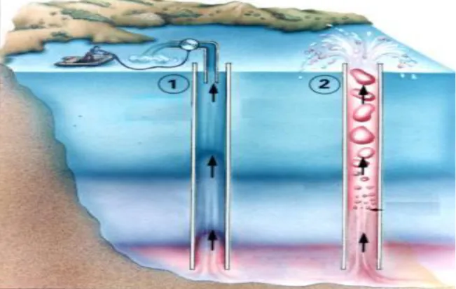 Figure 4.5 Degassing the Lake Nyos to prevent future hazards 
