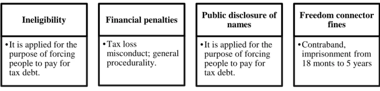 Figure 2.4: Sanctions related to tax crimes in Turkey 