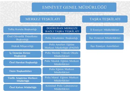 Şekil 2.1: Türk Emniyet Teşkilatı organizasyon yapısı 