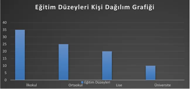 Şekil 4.3: Örgüt Mensubu Kişilerin Eğitim Düzeyleri 