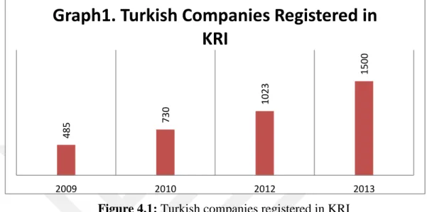 Figure 4.1: Turkish companies registered in KRI 
