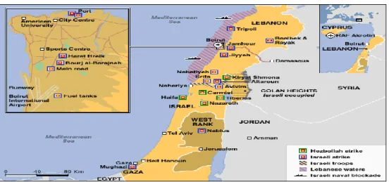 Figure 2.3: Lebanon Crisis Map 