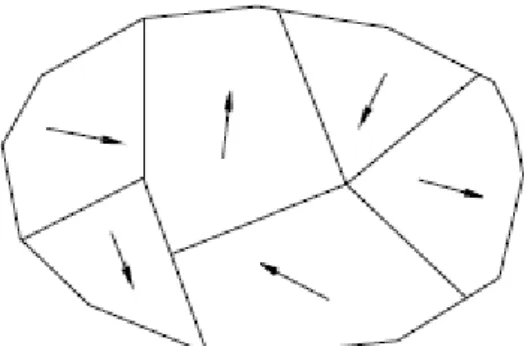 Figure 2.2: Domain Structure in a Ferromagnetic Material 