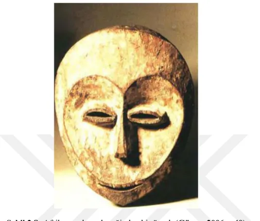 Şekil 2.8: Afrika maske geleneğinden bir örnek (Güner, 2006, s.40) 