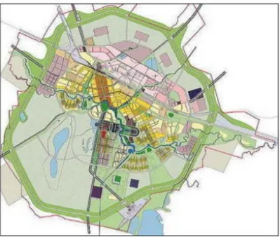 Şekil 7.  Astana 2030 Yılı Master Planı   Kaynak: (http://www.kisho.co, E. T. 19.08.2020) 