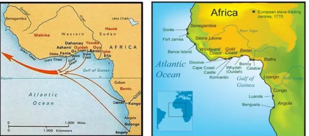 Şekil 4.3: Afrika Köle Ticreti Noktaları 