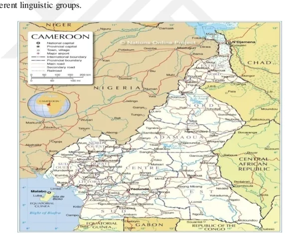 Figure 3.3: Map of Cameroon 