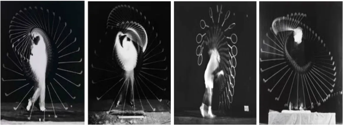 Şekil 3.10: Harold Edgerton, Densmore Shute Bends the Shaft, 1938 
