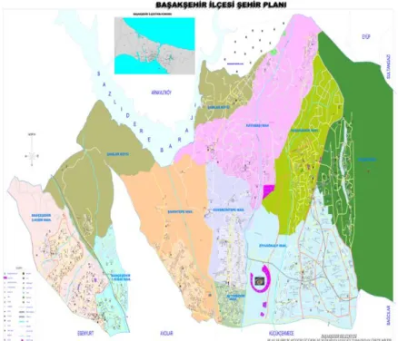 ġekil 1: BaĢakĢehir Ġlçesi ġehir Haritası 