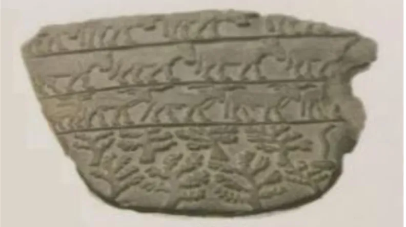 ġekil 2.2: Zeytin Ağaçları, ĠÖ 3000, kil tablet, Kahire Müzesi 