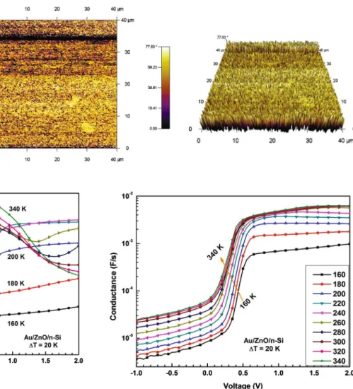Fig. 2   AFM images of the ZnO 