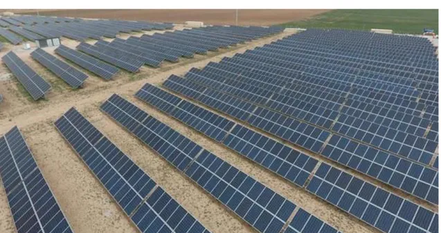 Şekil  4. Karatay-Konya'da Kızören güneş enerjisi santrali 
