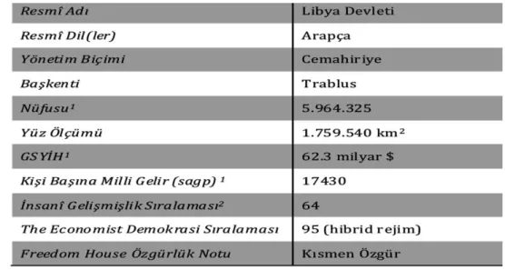 Şekil 2.7. Libya Haritası 