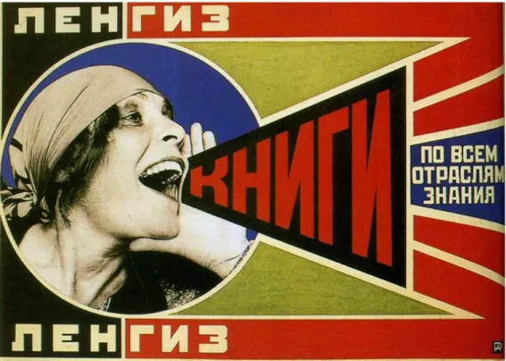 Şekil 2.11 Alexander Rodchenko, Afiş Tasarımı (1925).