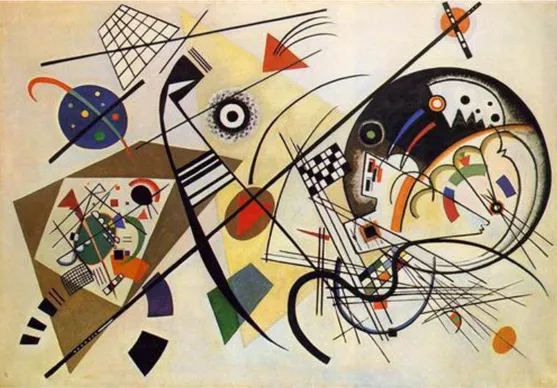 Şekil 2.13 Wassily Kandinsky, Transverse Line (1923).