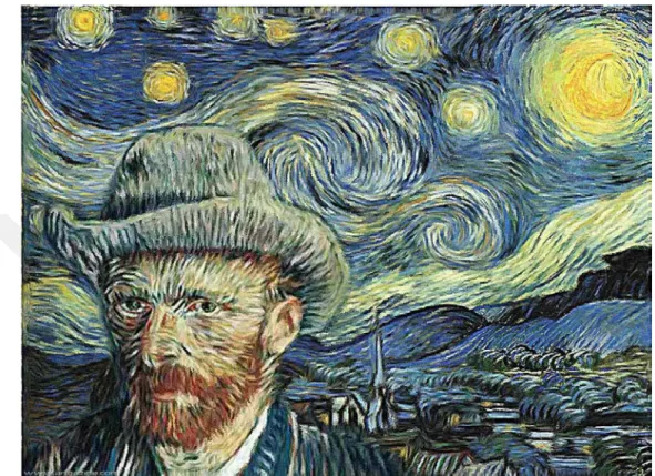 Şekil 11.  Van Gogh' un Yıldızlı gece Tablosu Asimetrik Dengeye Örnektir. 