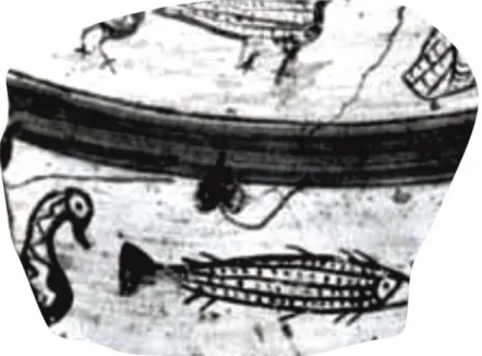 Şekil 2.27. Pişmiş Toprak Seramik Parçası (Kültepe, M.Ö. 1050-500).