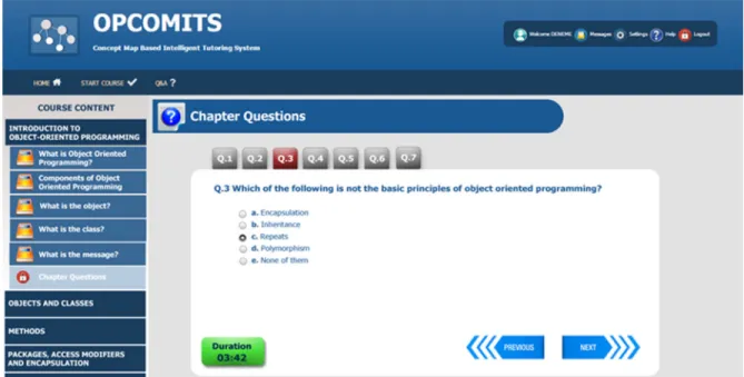 Figure 11 Chapter questions screen. [Color ﬁgure can be viewed in the online issue, which is available at wileyonlinelibrary.com].