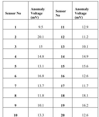 Figure  3.  Anomaly  pattern.  Note  that  the  Helmhotz  coils align parallel to y axis.
