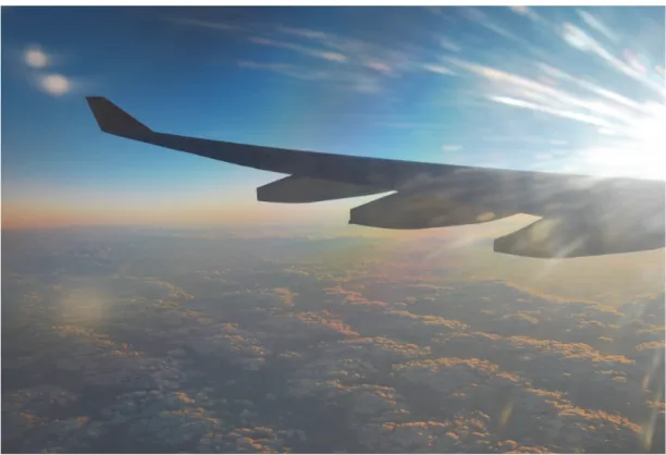 Şekil 2.3. Uçak camından çekilmiş, stok özelliği taşımayan bir fotoğraf. 