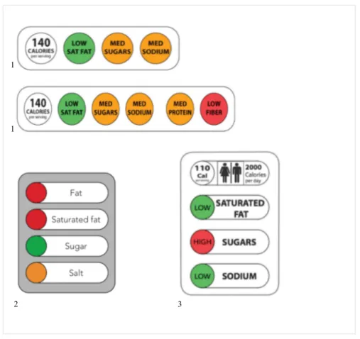 Şekil 2.3 Trafik Işığı Ön Yüz Etiketleme Sisteminde Kullanılan Farklı Formatlar 