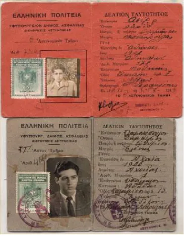 Figure 3. The real and fake ID cards of Asser David 