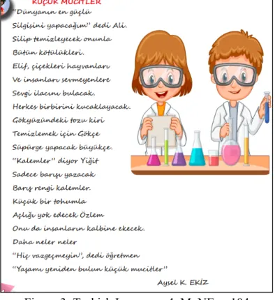 Figure 3: Turkish Language 4, MoNE, p:104  [The Little Inventors 