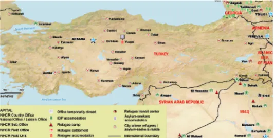 Table 4 UNHCR Global reports 2009 – Satellite cities in Turkey 