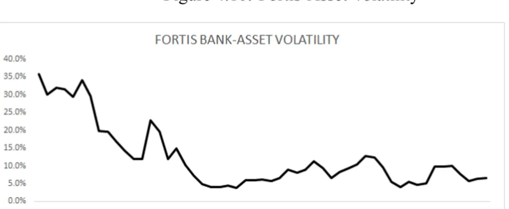 Figure 4.10: Fortis-Asset Volatility