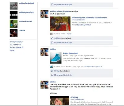 Figure 4. A comment wall in a social networking site. 