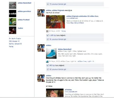 Figure 4. A comment wall in a social networking site. 