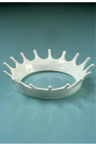 Figure 1.1 Jennifer Bolande, 1987, Milk Crown, cast porcelain, 2&#34; height x 7&#34; diameter