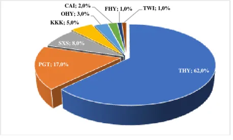 Figure 1.3: Airline Companies International Passenger Traffic Shares in  Turkey for 2018 