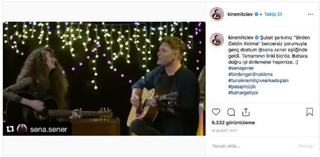 Figure 17: Video 2 - Artist's Social Media Post 2 