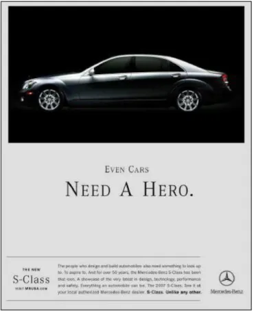 Şekil 2: Mercedes Reklam Afişi