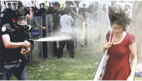 Figure 1.  Woman in red.